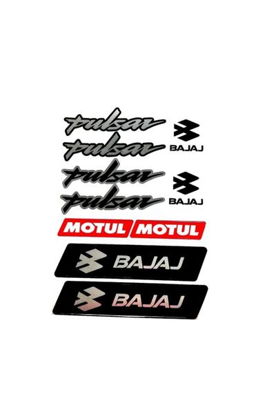 monero Bajaj Pulsar Sticker Seti Gri A4 Boyut