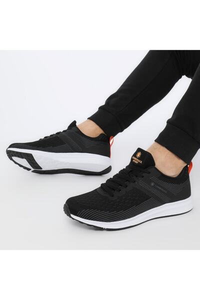 lumberjack Erkek Siyah Strong Comfort Sneaker Orijinal Spor Ayakkabı