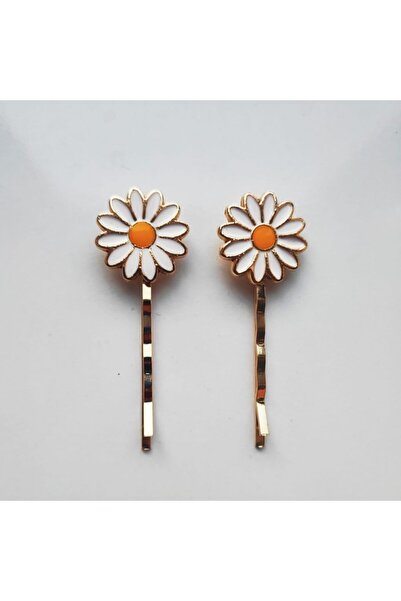 sema aksesuar Women's Daisy Hair Clip Gold