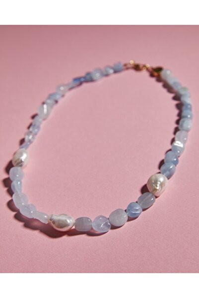 LA PERLE ISTANBUL Mavi İnci Kolye