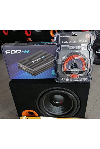 FORX5 Jbl 1000w 250 Rms Subwoofer For-x604 2400w 4 Kanal Anfi 8ga Tesisat Kab...