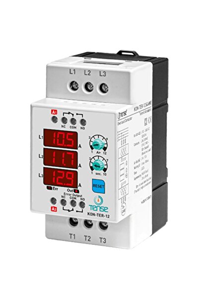 TENSE Kon-ter-12 3×3 Hane Led Display Ekranlı Dijital Kontaktör Ve Termik Rölesi