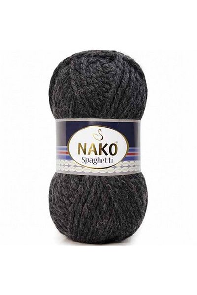 NAKO Σπαγγέτι Πλεκτό Σχοινί 23624 Anthracite Melange