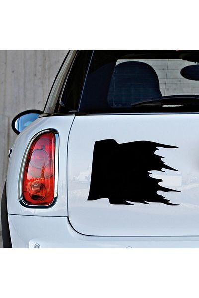 New Jargon Autocolant cu craniu și steag pirat Lipire 35cm - Negru