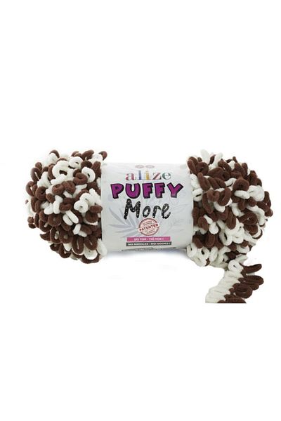 Alize Tek Yumak Puffy More - Χειροποίητο πλεκτό σουέτ χωρίς καρφιά - 6288