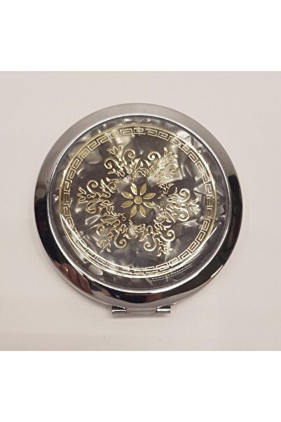 freeshopxl مرآة جيب مستديرة، مرآة جيب للمكياج، مرآة جيب مغطاة، مرآة جيب مكبرة، جيب بغطاء معدني