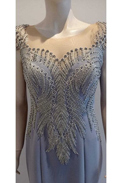 Saygın Kadın Taşlı Balık Kesim Abiye