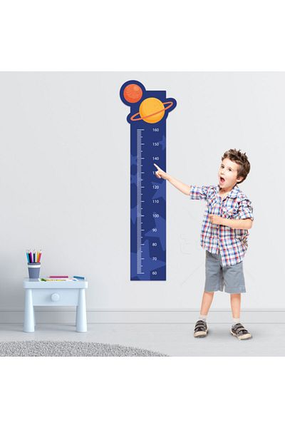 Tilki Dünyası Planets Height Chart Wall Sticker