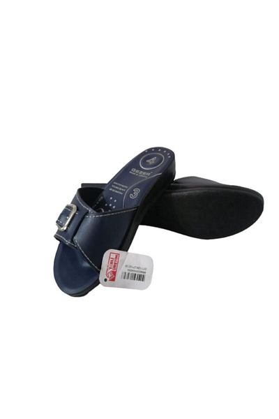 GEZER Ge088-010 Γυναικείες παντόφλες για περπάτημα με ορθοπεδική σόλα με μπλε ναυτικό