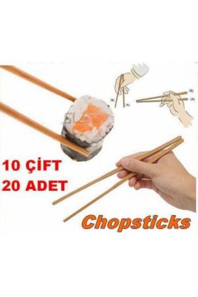 megaw 20 Pieces Chopsticks - Japanese and Chinese Chopsticks, 10 Pairs of Chopsticks