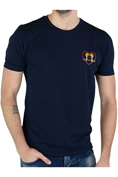 Mugan Μπλουζάκι Unisex Navy Blue από οργανικό βαμβάκι με στάμπα