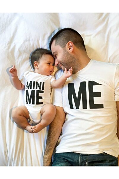 venüsdijital Mini Me Baba Baby Tshirt Zıbın (هو منتج واحد ويمكن دمجه، الأسعار...