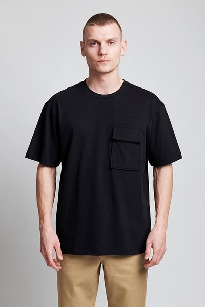 IAMNOTBASIC Men's Black Oversize Pocket Tyler T-Shirt