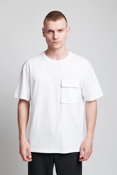 IAMNOTBASIC Men's White Oversize Pocket Tyler T-Shirt