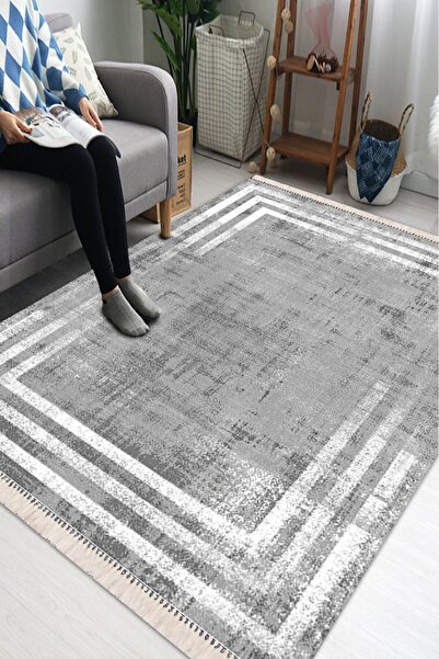 Modern home Modern Tasarım Eskitme Tarz Halı Yolluk Kolay Temizlenebilen Deri...