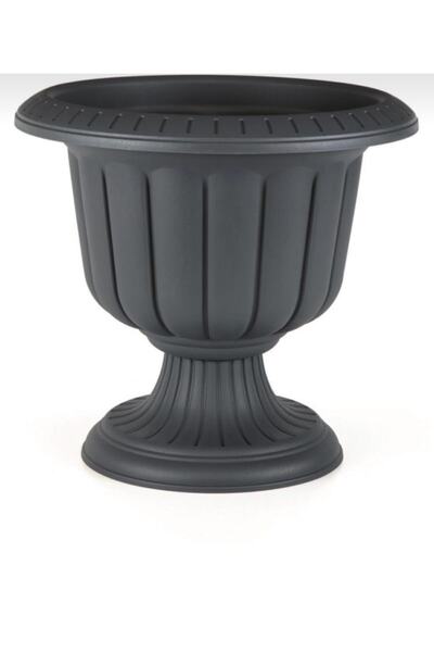 SERİNOVA N002 Ayaklı Nergis Saksı 25,3 Litre Antrasit