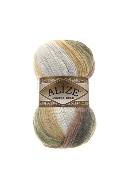 Alize 1893 Model Angora Gold Batik Fir de tricotat Maro