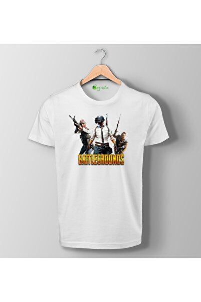 SCUBAPROMO Pubg Battlegrounds unisex majica sa štampanim motivom, bela