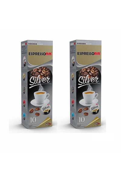 ESPRESSOMM Tchibo Cafissimo Silver Capsule Coffee - 20 Pcs Compatible