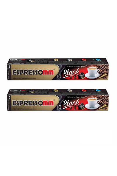 ESPRESSOMM Nespresso Compatible Black Capsule Coffee (20 PCS)