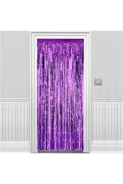 Uzay Ambalaj Purple Table Background Door Curtain 1 Piece