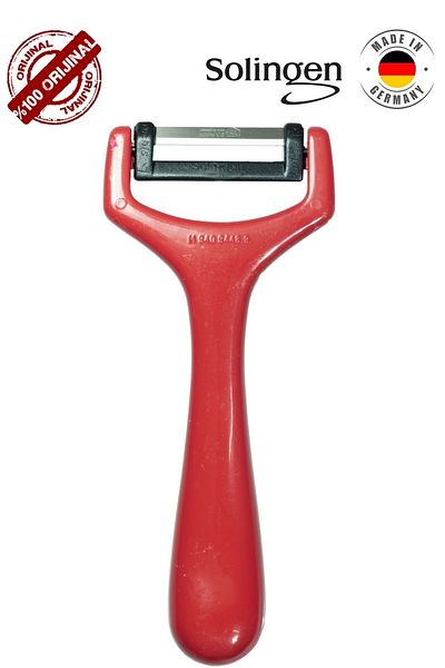 Solingen Original Fruit Vegetable Glitter Peeler Red, Practical and Heat Resistant