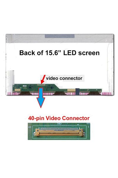 Dell شاشة LCD لجهاز Inspiron M5010 M5030 M5040 M5110 N5010، لوحة (15.6 LED 40pin)