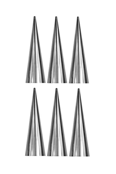 Pasta1001 Korne Kalıbı Huni Tatlı Kalıbı 6 Adet 12cm