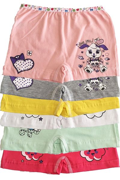 Tutku Lenjerie de corp Chiloți boxer colorați din bumbac din Lycra Pachet de 6