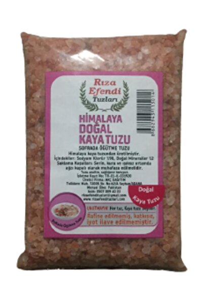 Rıza Efendi Tuzları Himalaya Doğal Kaya Tuzu Pembe Iri Granül 1 Kg