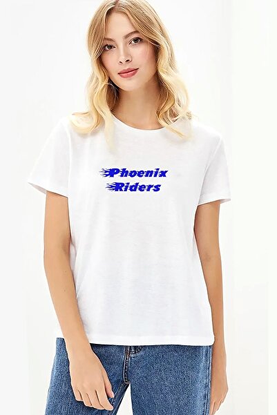 QIVI Phoenix Riders 2 Štampano Bela ženska Pleteno majica T-shirt T-shirt