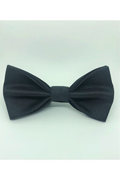 CRWAT ® ربطة عنق من القماش الأسود / المنسوج - مع منديل