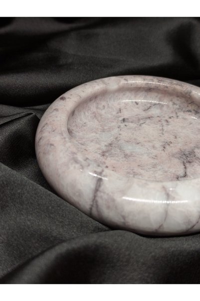 Pergamon 3 Cm Thickness Real Marble Ashtray Ash Tray Retro Design