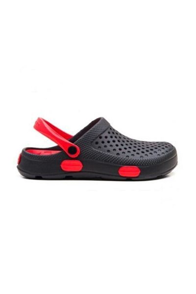 GEZER Unisex Black Sabo Hospital Doctor Nurse Sea Slippers