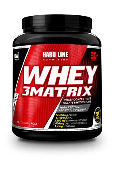Hardline Whey 3 Matrix Banana 908 Grprotein Powder