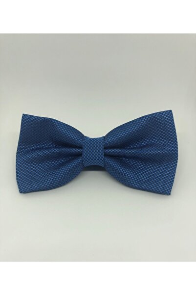 CRWAT ® ربطة عنق من القماش الأزرق / المنسوج - مع منديل