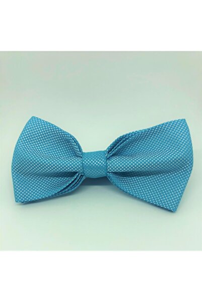 CRWAT ® Turquoise / Woven Fabric Bow Tie - with Handkerchief