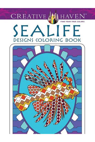 Dover Classics Creative Haven Sealife Designs Coloring Book
