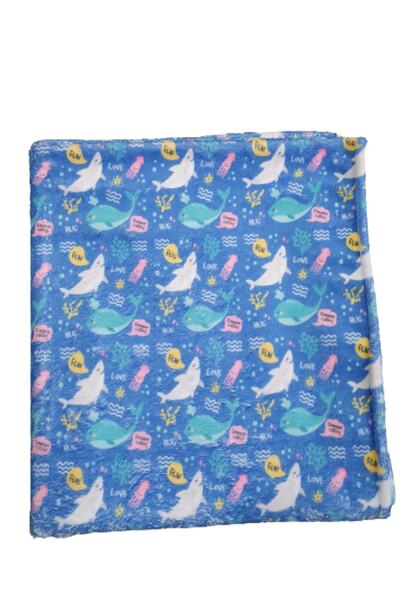 Fronte Home Children's Beach Towel Shark Patterned
