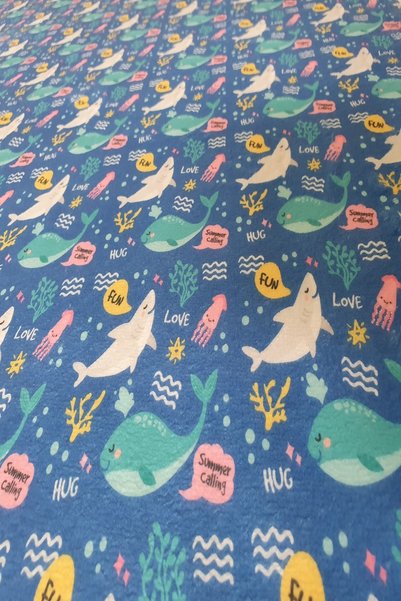 Fronte Home Children's Beach Towel Shark Patterned