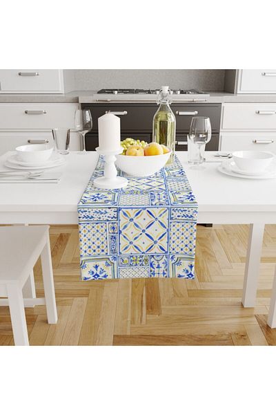LUX VIE Runner 40*140 εκ. Διακοσμητικό μοτίβο εμπριμέ υφασμάτινο τραπεζομάντιλο Runner