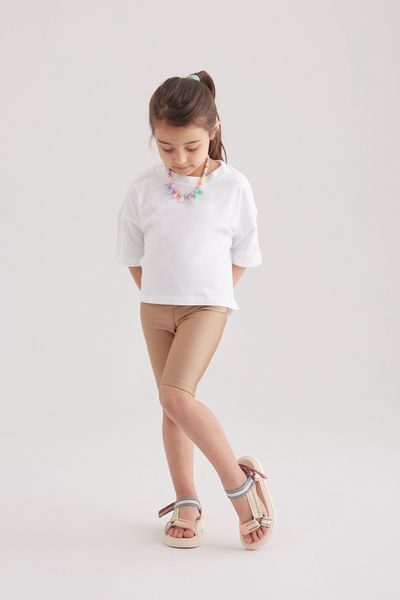 GIRLS METALLIC LEGGINGS FOIL GOLD NATIVITY WET LOOK SHINY KIDS CHILDRENS  COSTUME | eBay