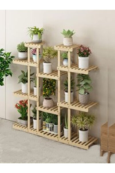 Genel Markalar Ahşap Çiçeklik Kitaplık Saksılık Balkon Bahçe Standı Çeşitleri...