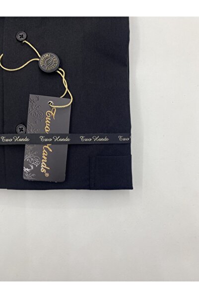 TWO HANDS Чоловіча сорочка великого розміру чорного кольору