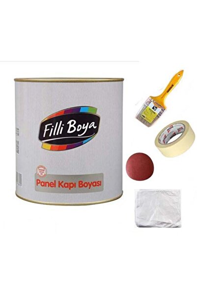 Filli Boya Panel Kapı Boyası Seti Su Bazlı Yarı Mat 2,5 L Rüzgar 80 Fırça Ban...