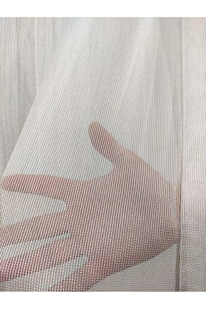 Brillant Gülsem Perde Çelik Tül Perde 1/2,5 Pile Ekru