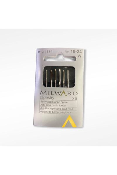 Milward No: 18-24 Kanaviçe Iğnesi 6 Adet -çelik -made In Germany 2131314 Şene...