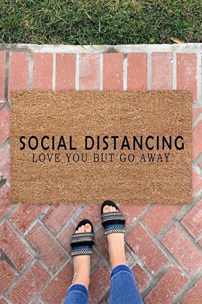 Buket Home سجادة باب أمامية متعددة الأغراض للديكور الداخلي والخارجي من Love You