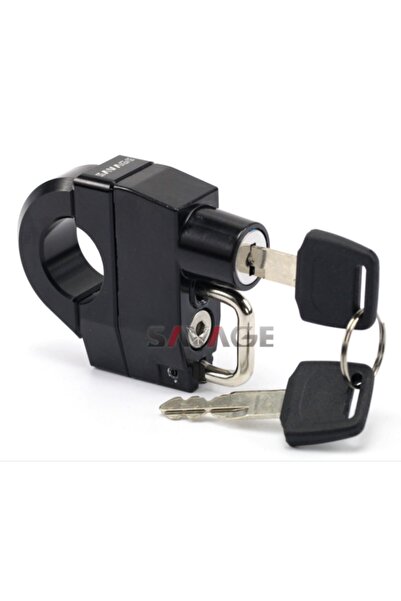 ON OFF MOTO Motosiklet Bisiklet 25 Mm Gidon Için Evrensel Kask Kilidi Cnc