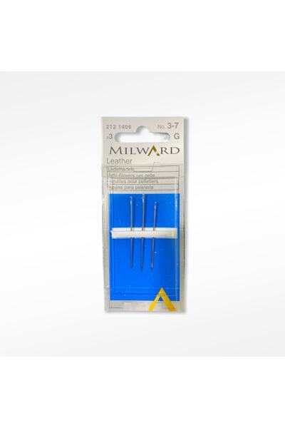 Milward Çelik Deri Dikiş Iğnesi No:3-7 Made In Germany 2121406 Şenel Yün